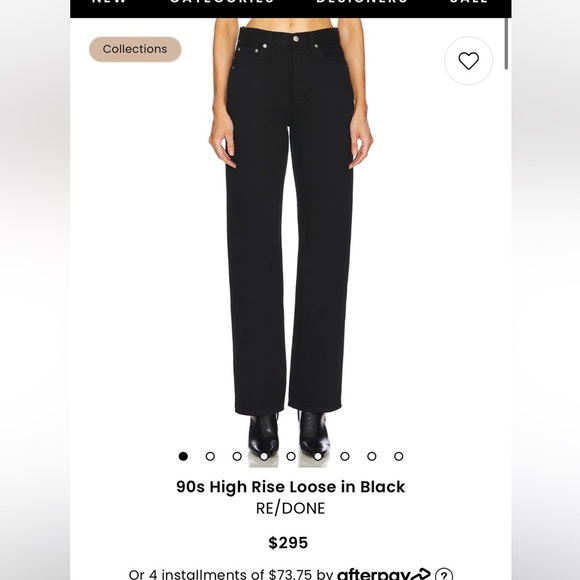 NWT RE/DONE 90s High Rise Loose Jeans - Picture 2 of 15